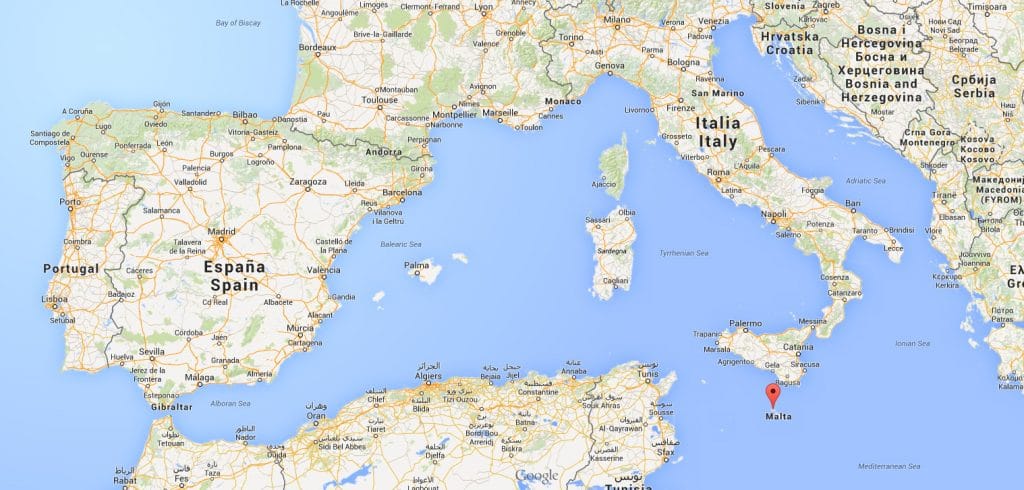 Malte sur Google maps