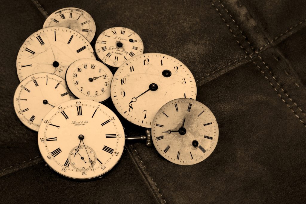 horloge qui représente le temps