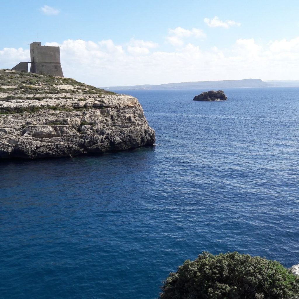 Mgarr ix-Xini sur l'île de gozo à Malte