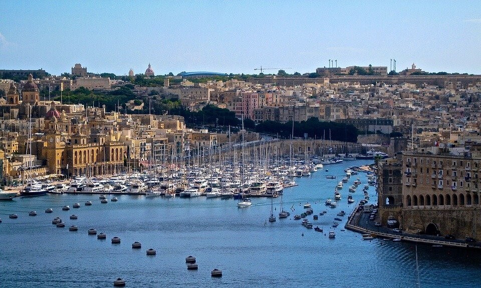 vue sur un port de Malte