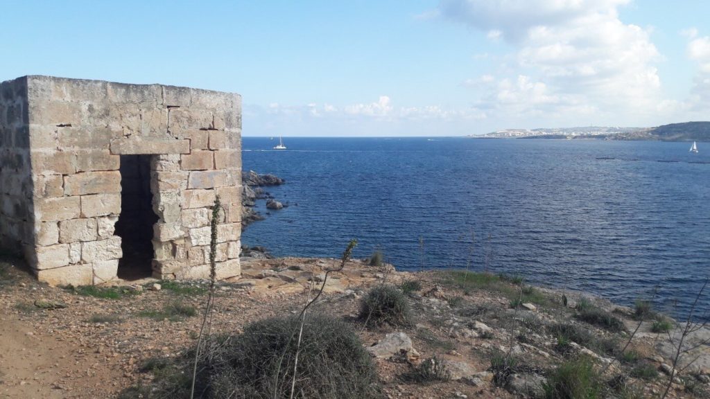 vue sur la mer à Malte